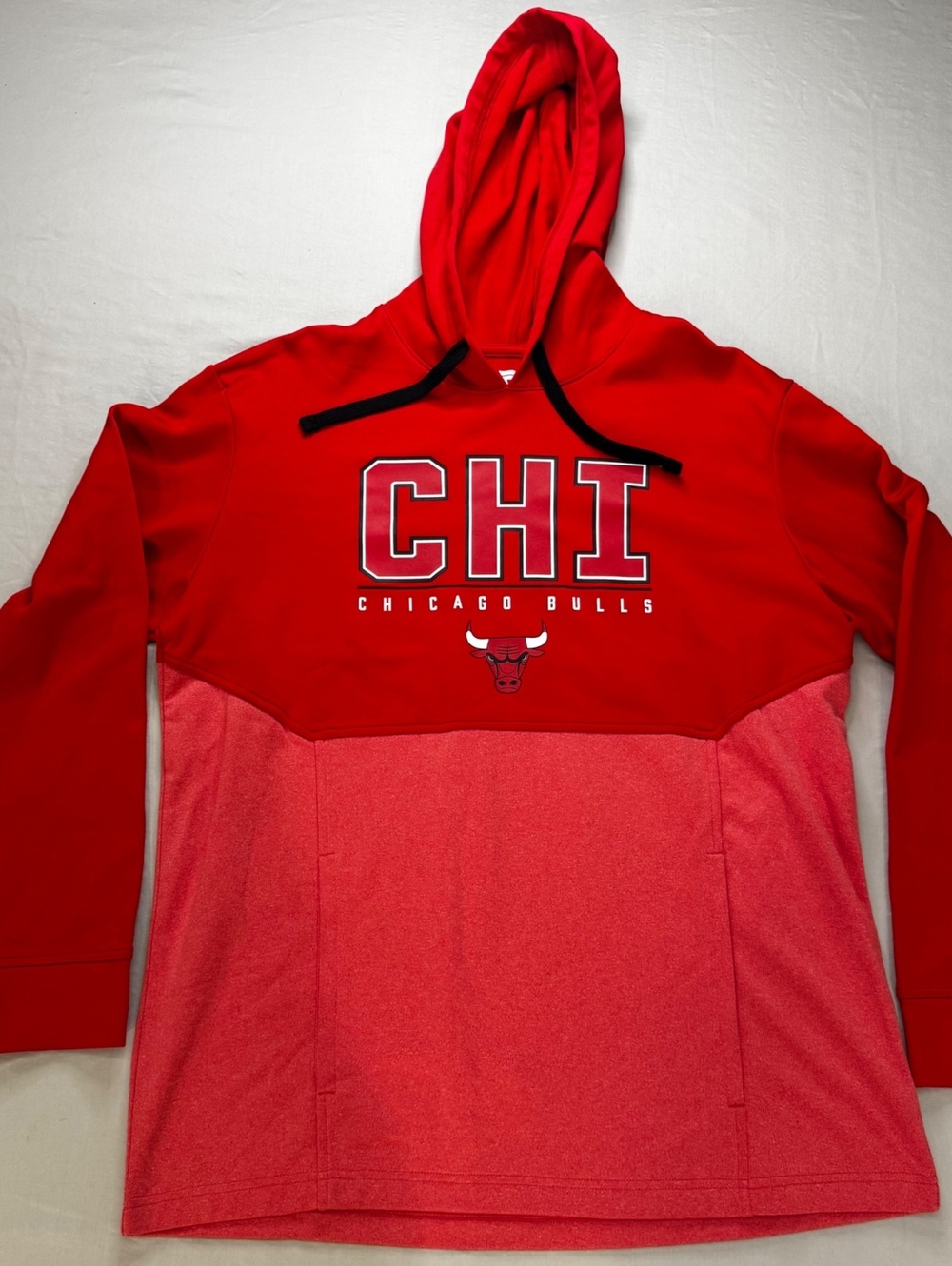 Fanatics Chicago Bulls Hoodie Men’s L Red CHI NBA Basketball Streetwear